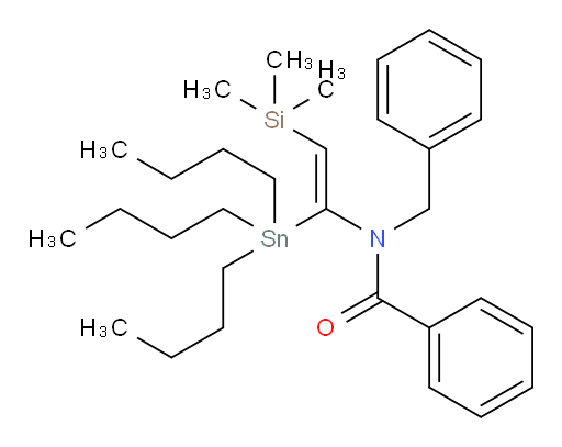 (Z)-N-苄基-N-(1-(三丁基锡基)-2-(三甲基硅基)乙烯基)苯甲酰胺
