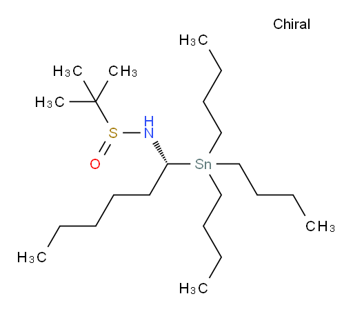 (S)-2-甲基-N-((R)-1-(三丁基锡基)己基)丙烷-2-亚磺酰胺