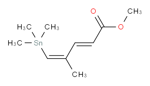 (2E,4Z)-甲基 4-甲基-5-(三甲基锡基)戊-2,4-二烯酸酯