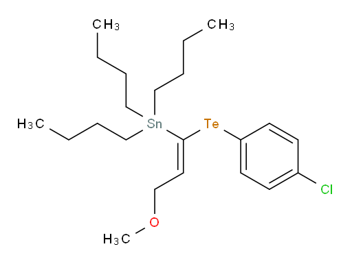 (E)-tributyl(1-((4-chlorophenyl)tellanyl)-3-methoxyprop-1-en-1-yl)stannane