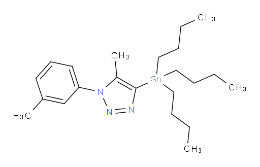 5-methyl-1-(m-tolyl)-4-(tributylstannyl)-1H-1,2,3-triazole