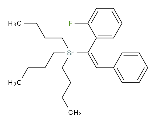 (E)-三丁基(1-(2-氟苯基)-2-苯基乙烯基)锡烷