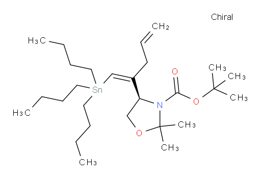 (R,Z)-tert-butyl 2,2-dimethyl-4-(1-(tributylstannyl)penta-1,4-dien-2-yl)oxazolidine-3-carboxylate