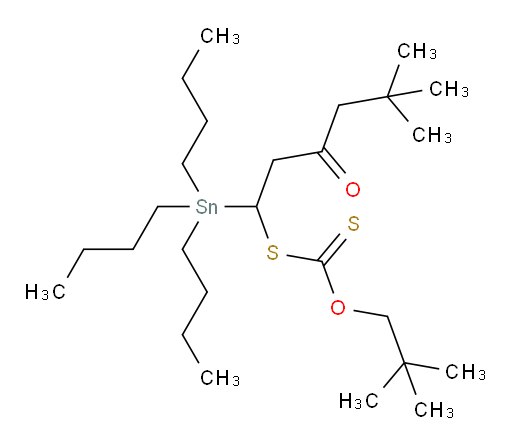 S-(5,5-dimethyl-3-oxo-1-(tributylstannyl)hexyl) O-neopentyl carbonodithioate