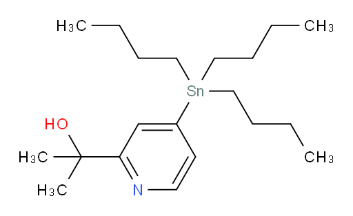 2-(4-(tributylstannyl)pyridin-2-yl)propan-2-ol