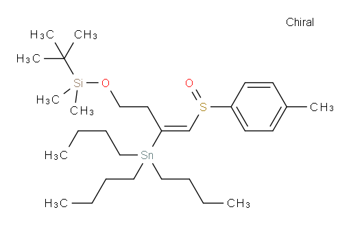 (R,E)-tert-butyldimethyl((4-(p-tolylsulfinyl)-3-(tributylstannyl)but-3-en-1-yl)oxy)silane