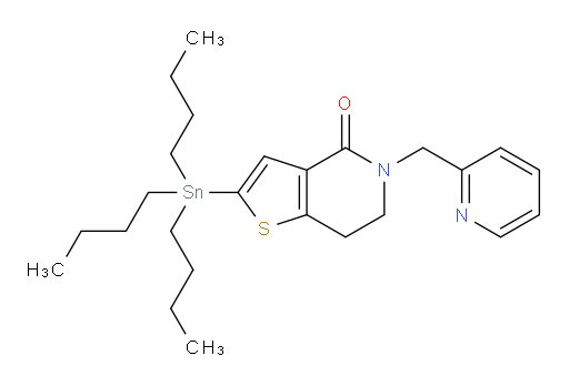 5-(pyridin-2-ylmethyl)-2-(tributylstannyl)-6,7-dihydrothieno[3,2-c]pyridin-4(5H)-one