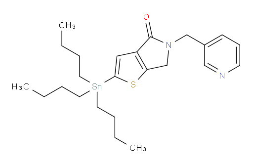 5-(pyridin-3-ylmethyl)-2-(tributylstannyl)-5,6-dihydro-4H-thieno[2,3-c]pyrrol-4-one