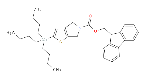 (9H-fluoren-9-yl)methyl 2-(tributylstannyl)-4H-thieno[2,3-c]pyrrole-5(6H)-carboxylate