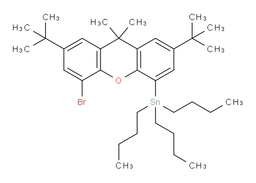 (5-bromo-2,7-di-tert-butyl-9,9-dimethyl-9H-xanthen-4-yl)tributylstannane