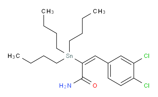 (E)-3-(3,4-dichlorophenyl)-2-(tributylstannyl)acrylamide