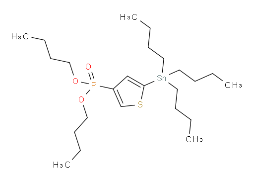 dibutyl (5-(tributylstannyl)thiophen-3-yl)phosphonate