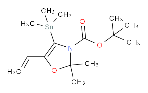 tert-butyl 2,2-dimethyl-4-(trimethylstannyl)-5-vinyloxazole-3(2H)-carboxylate