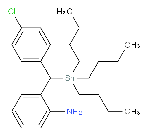 2-((4-chlorophenyl)(tributylstannyl)methyl)aniline