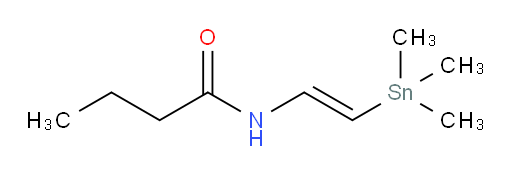 (E)-N-(2-(trimethylstannyl)vinyl)butyramide