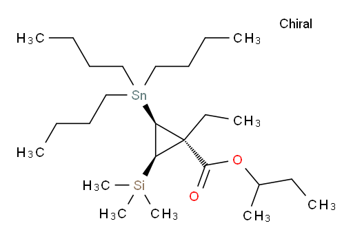 (1R,2S,3R)-sec-butyl 1-ethyl-2-(tributylstannyl)-3-(trimethylsilyl)cyclopropanecarboxylate