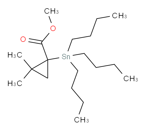 methyl 2,2-dimethyl-1-(tributylstannyl)cyclopropanecarboxylate