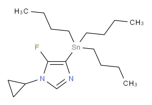1-cyclopropyl-5-fluoro-4-(tributylstannyl)-1H-imidazole
