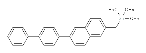((6-([1,1'-biphenyl]-4-yl)naphthalen-2-yl)methyl)trimethylstannane