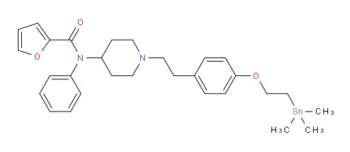 N-phenyl-N-(1-(4-(2-(trimethylstannyl)ethoxy)phenethyl)piperidin-4-yl)furan-2-carboxamide