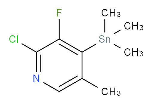 2-chloro-3-fluoro-5-methyl-4-(trimethylstannyl)pyridine