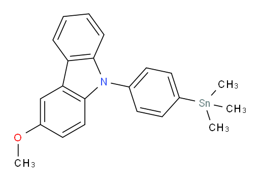 3-methoxy-9-(4-(trimethylstannyl)phenyl)-9H-carbazole