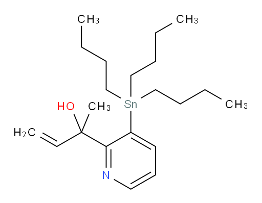 2-(3-(tributylstannyl)pyridin-2-yl)but-3-en-2-ol