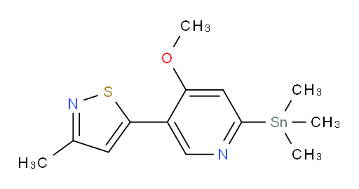 5-(4-methoxy-6-(trimethylstannyl)pyridin-3-yl)-3-methylisothiazole