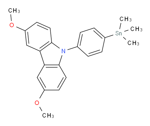 3,6-dimethoxy-9-(4-(trimethylstannyl)phenyl)-9H-carbazole