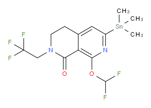 8-(difluoromethoxy)-2-(2,2,2-trifluoroethyl)-6-(trimethylstannyl)-3,4-dihydro-2,7-naphthyridin-1(2H)-one