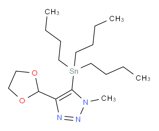 4-(1,3-dioxolan-2-yl)-1-methyl-5-(tributylstannyl)-1H-1,2,3-triazole