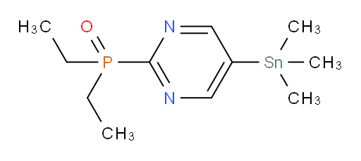 diethyl(5-(trimethylstannyl)pyrimidin-2-yl)phosphine oxide