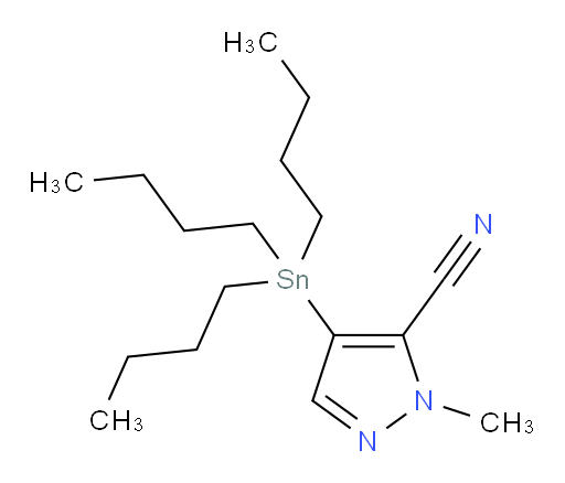 1-methyl-4-(tributylstannyl)-1H-pyrazole-5-carbonitrile