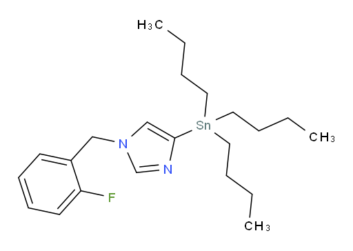 1-(2-fluorobenzyl)-4-(tributylstannyl)-1H-imidazole