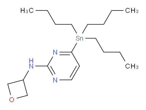 N-(oxetan-3-yl)-4-(tributylstannyl)pyrimidin-2-amine