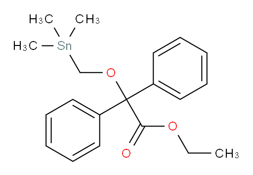 ethyl 2,2-diphenyl-2-((trimethylstannyl)methoxy)acetate