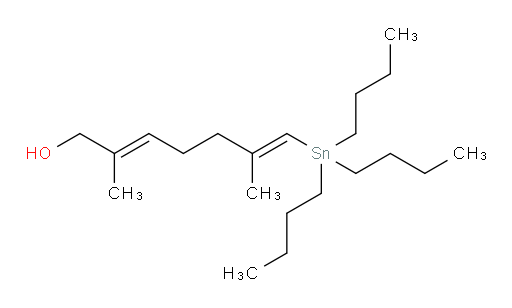 (2E,6E)-2,6-dimethyl-7-(tributylstannyl)hepta-2,6-dien-1-ol