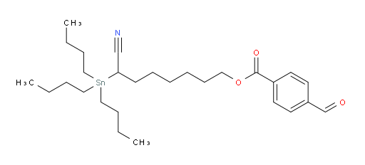 7-cyano-7-(tributylstannyl)heptyl 4-formylbenzoate