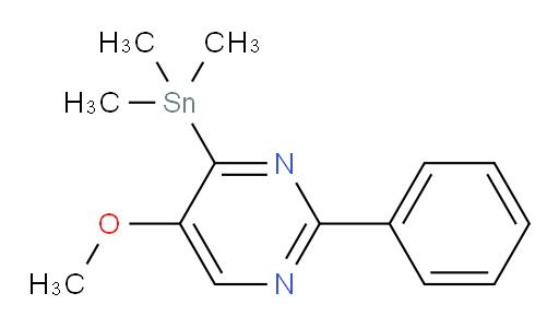 5-methoxy-2-phenyl-4-(trimethylstannyl)pyrimidine
