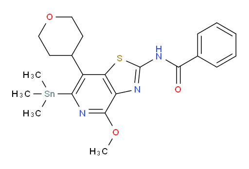 N-(4-methoxy-7-(tetrahydro-2H-pyran-4-yl)-6-(trimethylstannyl)thiazolo[4,5-c]pyridin-2-yl)benzamide