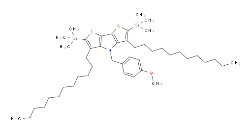 3,5-didodecyl-4-(4-methoxybenzyl)-2,6-bis(trimethylstannyl)-4H-dithieno[3,2-b:2',3'-d]pyrrole