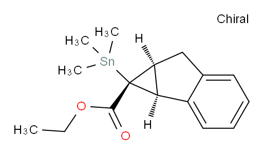 (1R,1aS,6aS)-ethyl 1-(trimethylstannyl)-1,1a,6,6a-tetrahydrocyclopropa[a]indene-1-carboxylate