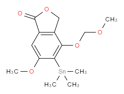 6-methoxy-4-(methoxymethoxy)-5-(trimethylstannyl)isobenzofuran-1(3H)-one