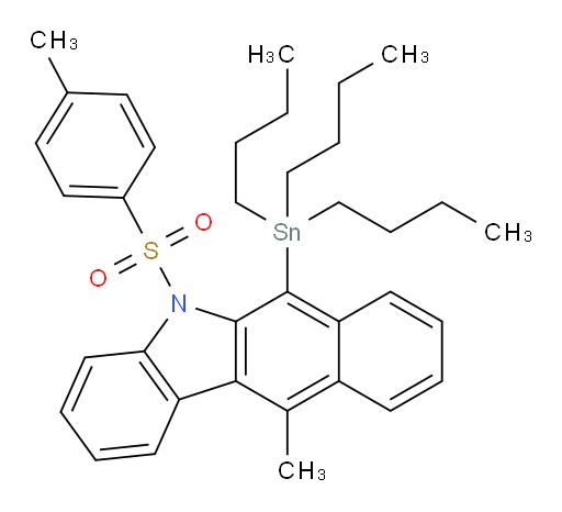 11-methyl-5-tosyl-6-(tributylstannyl)-5H-benzo[b]carbazole