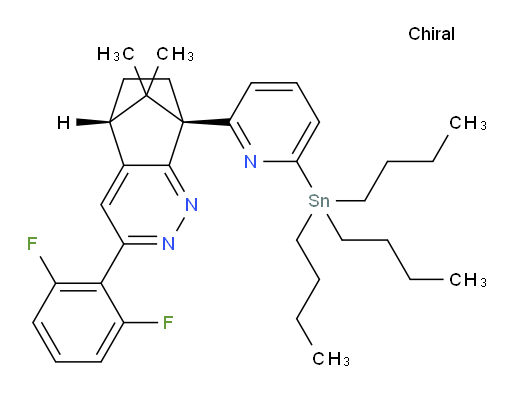 (5R,8S)-3-(2,6-difluorophenyl)-9,9-dimethyl-8-(6-(tributylstannyl)pyridin-2-yl)-5,6,7,8-tetrahydro-5,8-methanocinnoline