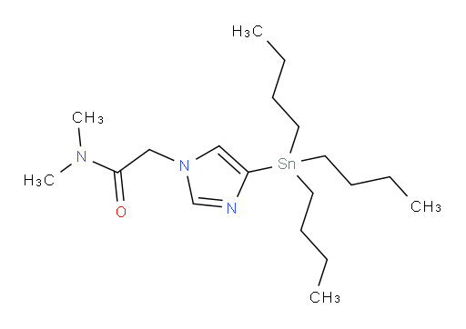 N,N-dimethyl-2-(4-(tributylstannyl)-1H-imidazol-1-yl)acetamide