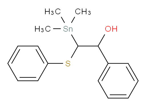1-phenyl-2-(phenylthio)-2-(trimethylstannyl)ethanol