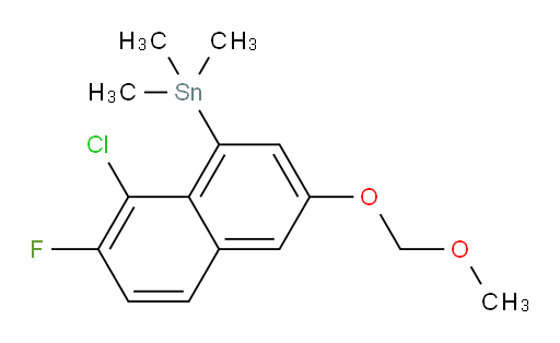 (8-chloro-7-fluoro-3-(methoxymethoxy)naphthalen-1-yl)trimethylstannane
