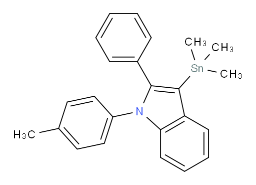 2-phenyl-1-(p-tolyl)-3-(trimethylstannyl)-1H-indole