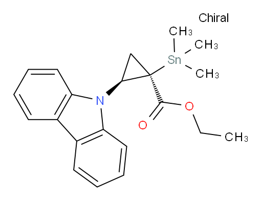 (1R,2S)-ethyl 2-(9H-carbazol-9-yl)-1-(trimethylstannyl)cyclopropanecarboxylate